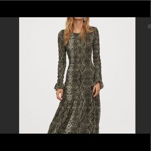 Snakeskin Print Dress
